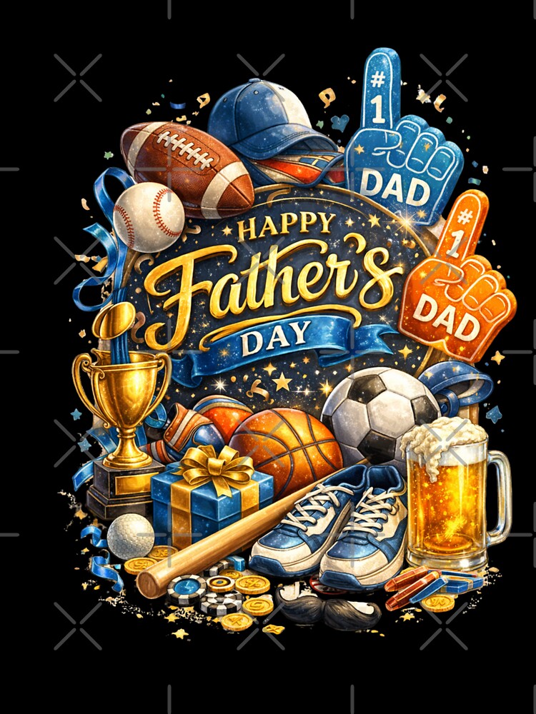 Day #1 Dad Sports Celebration Design by vampbabe54