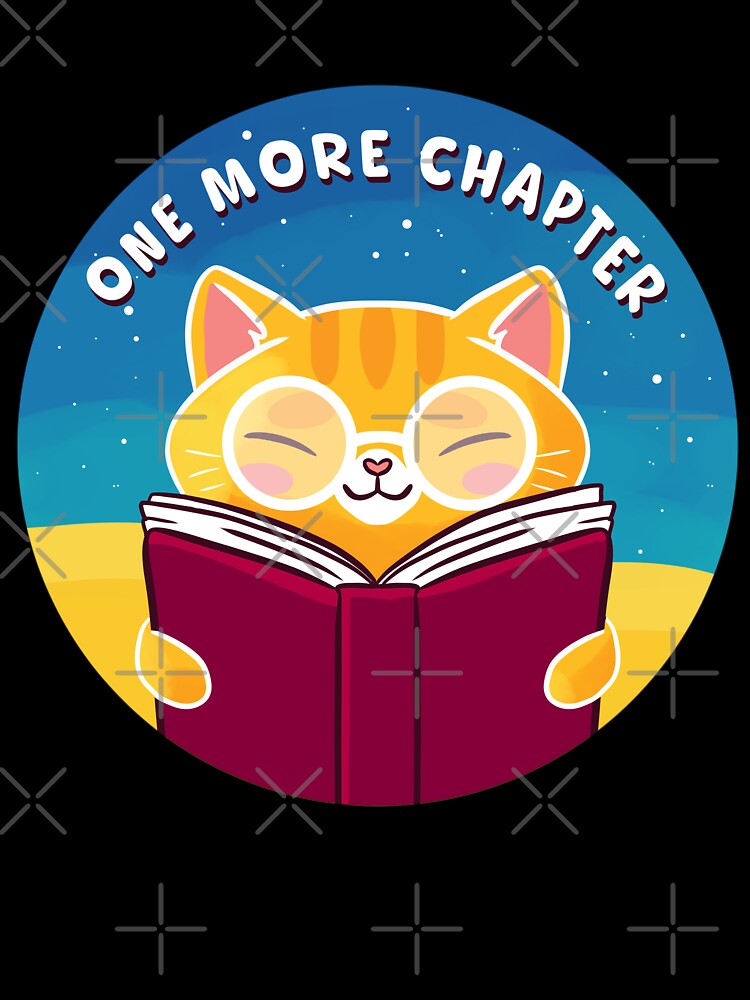 One more chapter Cute ginger cat reading a book by Yaragold T-Shirts, Hoodie, Sweatshirt | BlankRebels.com (Image 3)