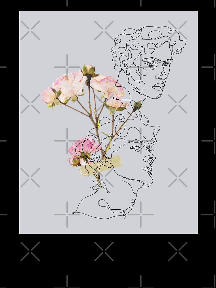 men outline and flowers by atlasbackache T-Shirts, Hoodie, Sweatshirt | BlankRebels.com (Image 3)