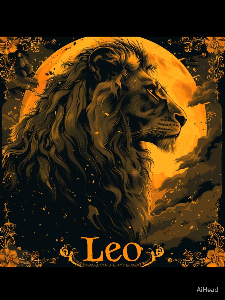 Vintage Style Leo Zodiac Sign by AiHead T-Shirts, Hoodie, Sweatshirt | BlankRebels.com (Image 3)
