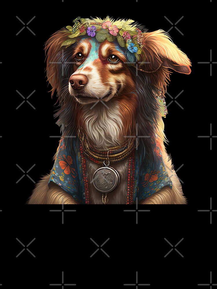 Dog hippie by AnimalArtPhotos T-Shirts, Hoodie, Sweatshirt | BlankRebels.com (Image 3)