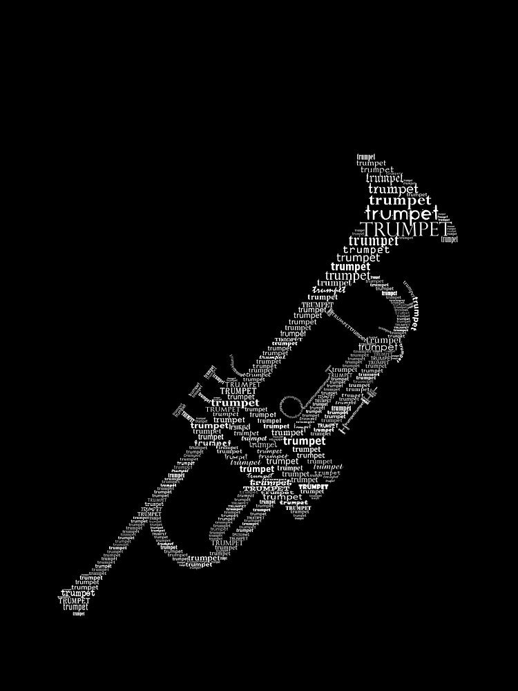 Typographic trumpet by adiosmillet T-Shirts, Hoodie, Sweatshirt | BlankRebels.com (Image 3)