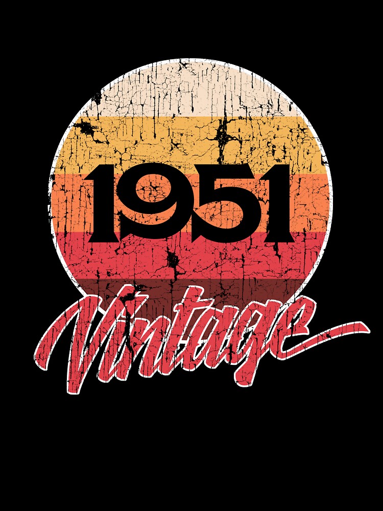 Vintage 1951 50s 67th Birthday T Shirt for Mom Dad Uncle by roarr Hoodie, Sweatshirt | BlankRebels.com (Image 3)
