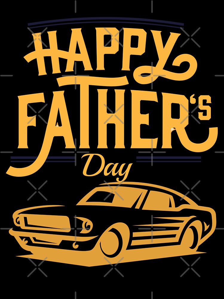 Happy father’s day t shirt | Classic car lover father | Father’s day gift | Father’s day custom design gift for... (Image 3)