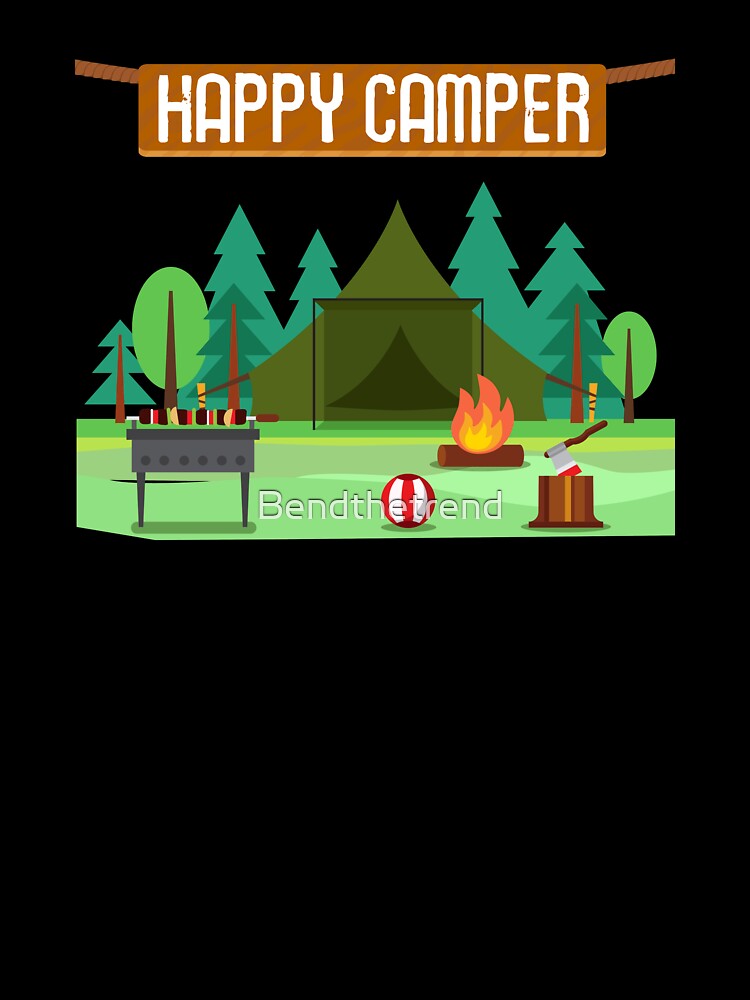 Happy Camper Camping by Bendthetrend T-Shirts, Hoodie, Sweatshirt | BlankRebels.com (Image 3)