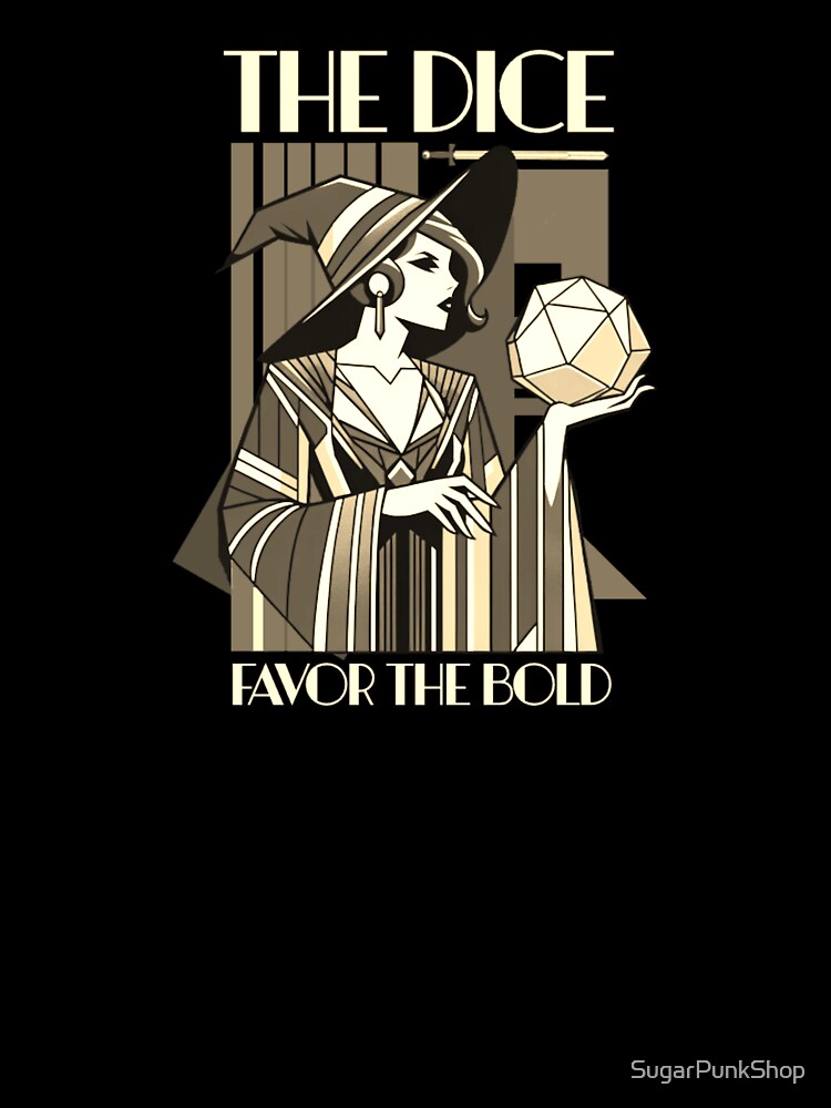 The Dice Favor the Bold in Sepia by SugarPunkShop T-Shirts, Hoodie, Sweatshirt | BlankRebels.com (Image 3)