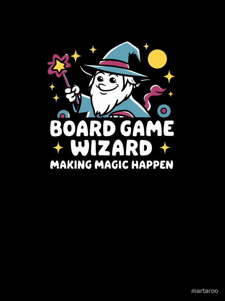 Board Game Wizard by martaroo T-Shirts, Hoodie, Sweatshirt | BlankRebels.com (Image 3)