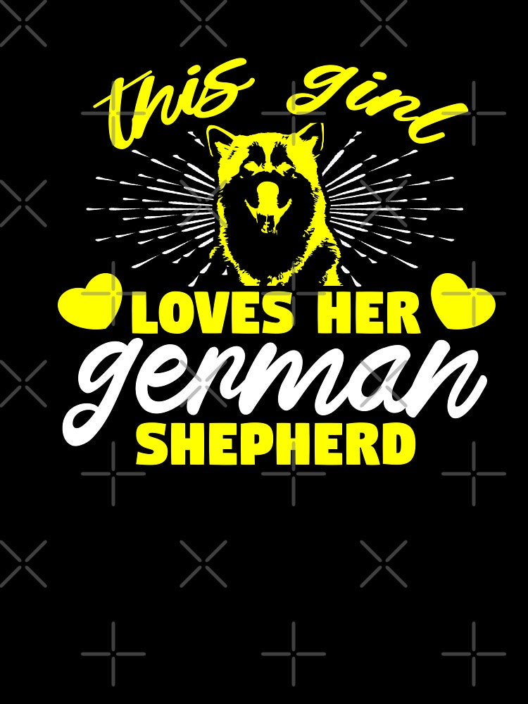 Dog Lover Girl | German Shepherd by teamph T-Shirts, Hoodie, Sweatshirt | BlankRebels.com (Image 3)