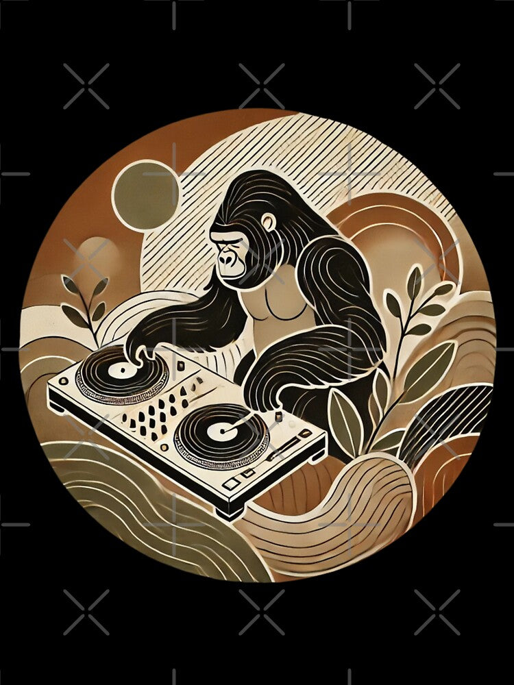 Earthy Grooves Gorilla DJ by LizzyLooDoo Designs T-Shirts, Hoodie, Sweatshirt | BlankRebels.com (Image 3)