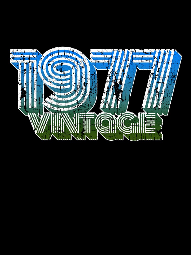 Vintage 70s 41th Birthday T Shirt Oldschool 1977 Mom Gift by roarr Hoodie, Sweatshirt | BlankRebels.com (Image 3)
