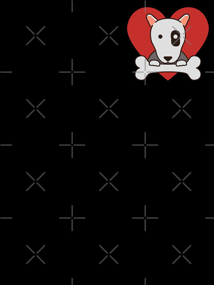 Bull Terrier with a Bone Heart by Myloveforpets T-Shirts, Hoodie, Sweatshirt | BlankRebels.com (Image 3)