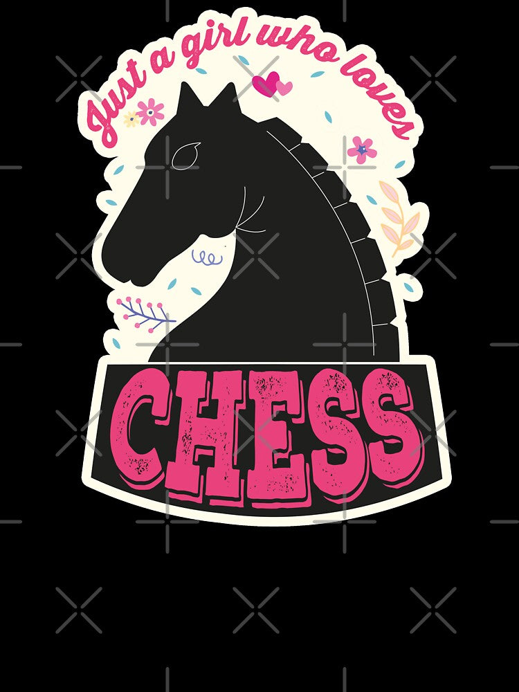 Just A Girl Who Loves Chess. Perfect Funny Chess Girls and Lovers Gift Idea, Retro Vintage by Van-Tees Hoodie,... (Image 3)