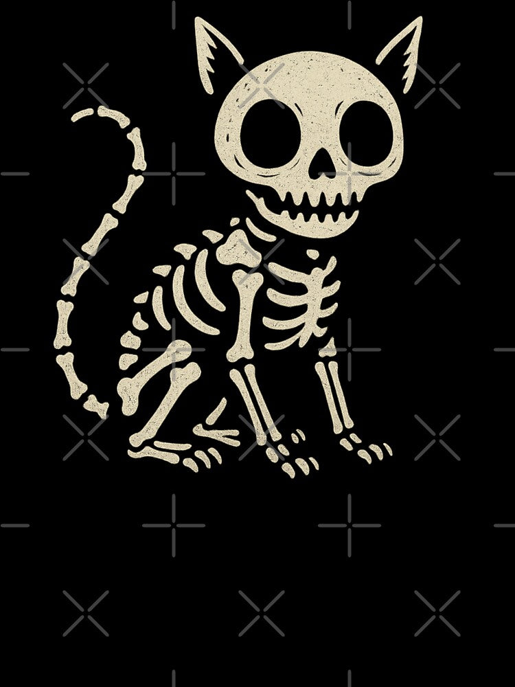 Spooky Skeleton Cat by Prints-by-Olaf T-Shirts, Hoodie, Sweatshirt | BlankRebels.com (Image 3)