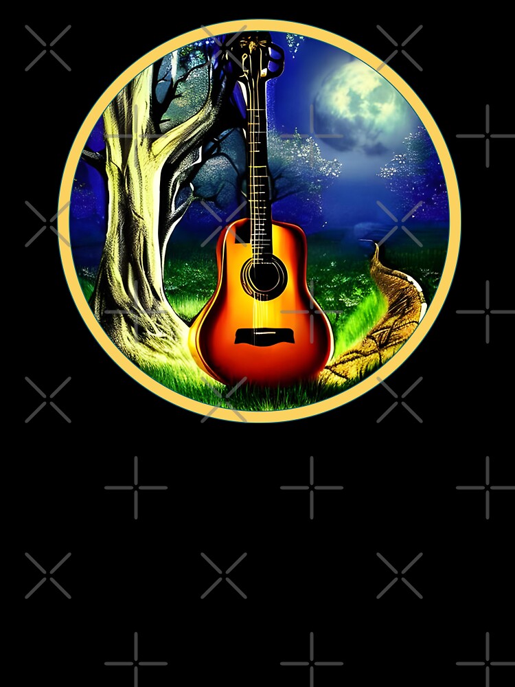 Moonlight Nature Guitar by The Love Quill T-Shirts, Hoodie, Sweatshirt | BlankRebels.com (Image 3)
