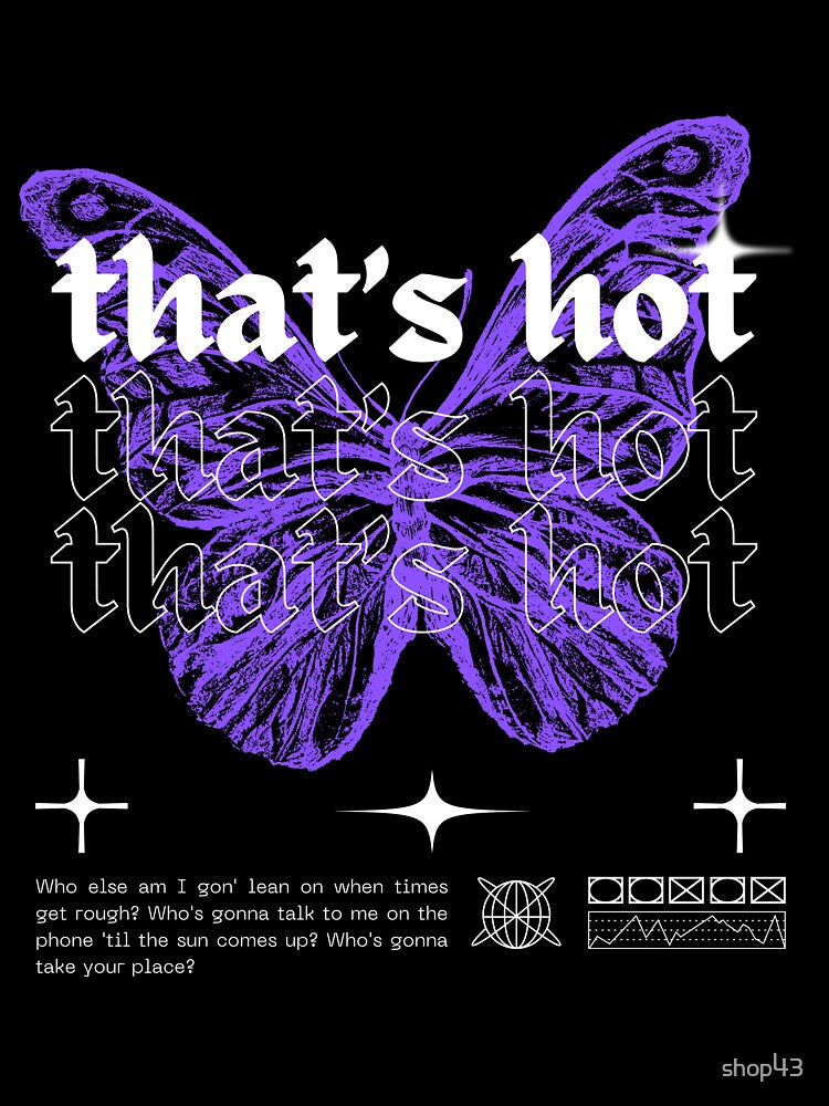 that's hot with butterfly y2k by shop43 T-Shirts, Hoodie, Sweatshirt | BlankRebels.com (Image 3)
