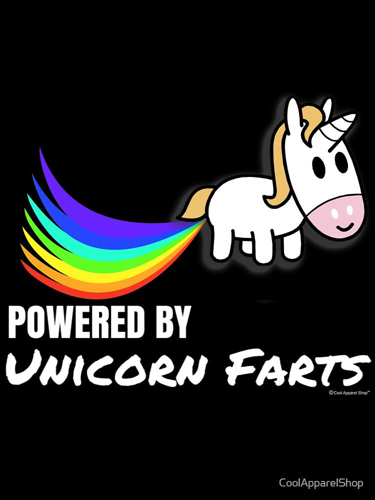 Powered By Unicorn Farts by CoolApparelShop T-Shirts, Hoodie, Sweatshirt | BlankRebels.com (Image 3)