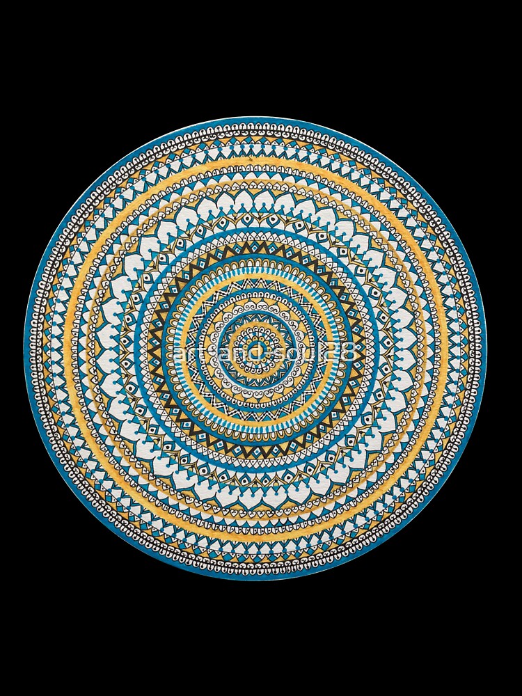 Blue mandala by art-and-soul28 T-Shirts, Hoodie, Sweatshirt | BlankRebels.com (Image 3)
