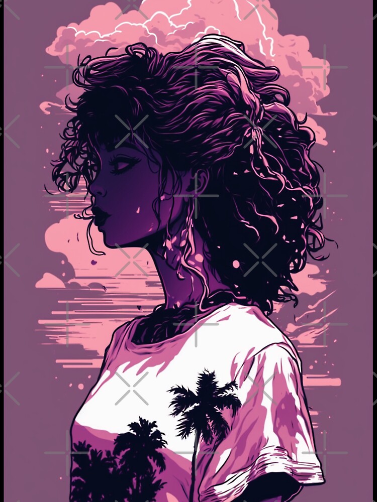 Vaporwave Aesthetic girl by RESToRAPTOR T-Shirts, Hoodie, Sweatshirt | BlankRebels.com (Image 3)