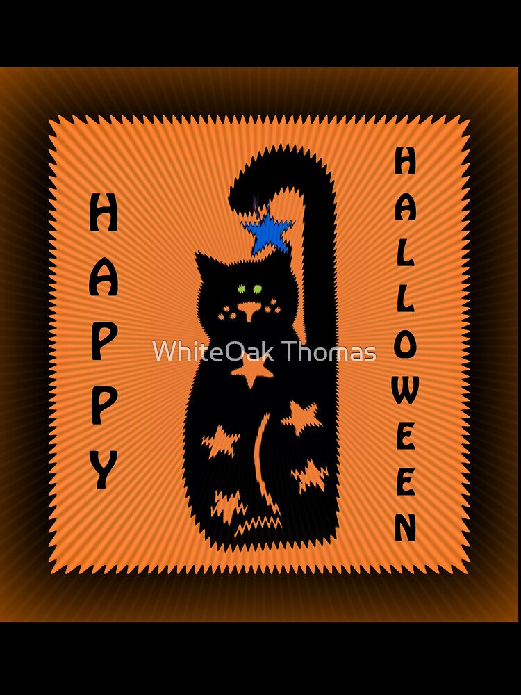 Black Cat Halloween by WhiteOak Art Designs T-Shirts, Hoodie, Sweatshirt | BlankRebels.com (Image 3)