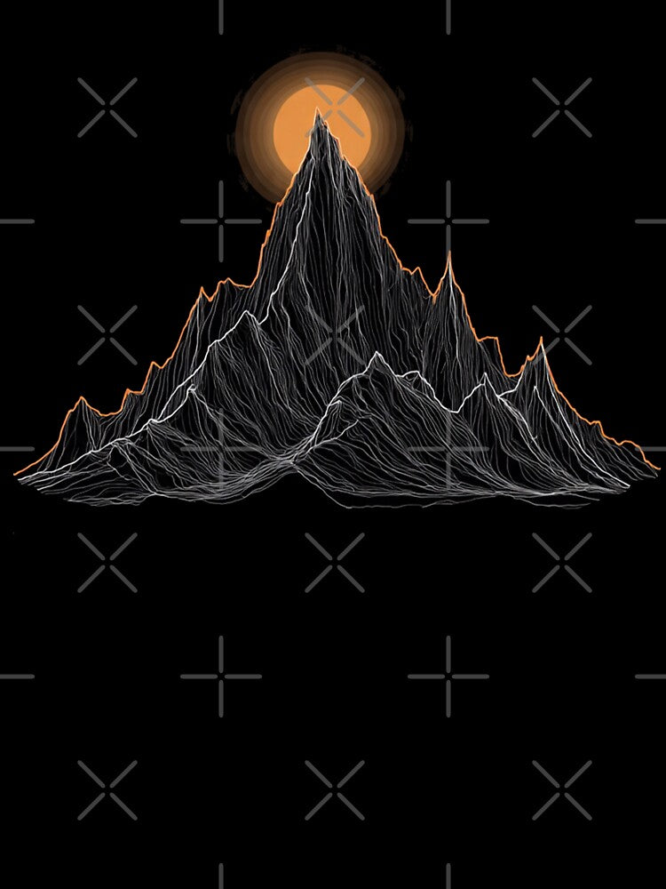 Soundwave Mountain Sunset by PixelQ T-Shirts, Hoodie, Sweatshirt | BlankRebels.com (Image 3)