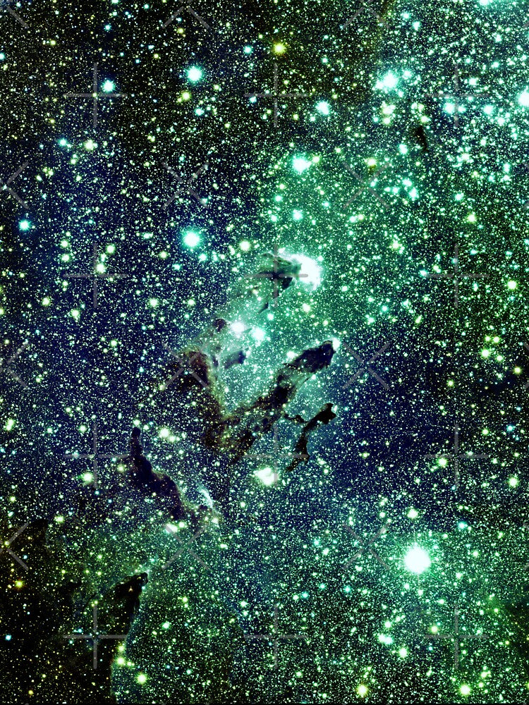 Galaxy The Eagle Nebula / Pillars of Creation Green by 2sweetsDesign T-Shirts, Hoodie, Sweatshirt | BlankRebels.com (Image 3)