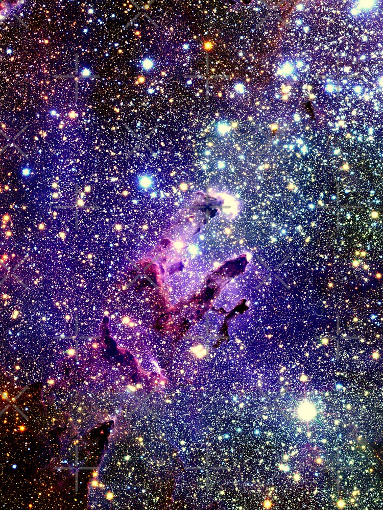 Galaxy The Eagle Nebula / Pillars of Creation dark & colorful by 2sweetsDesign T-Shirts, Hoodie, Sweatshirt (Image 3)