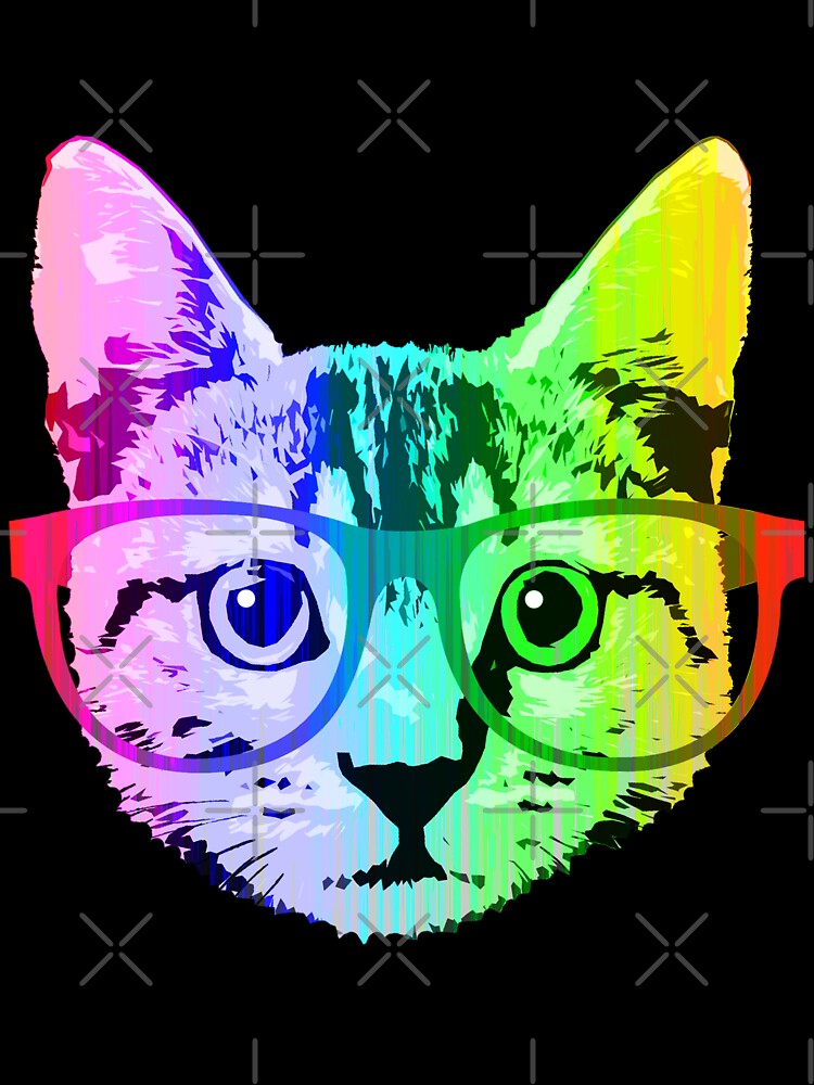 Funny Rainbow Cat by ROBOTFACE T-Shirts Hoodie, Sweatshirt | BlankRebels.com (Image 3)