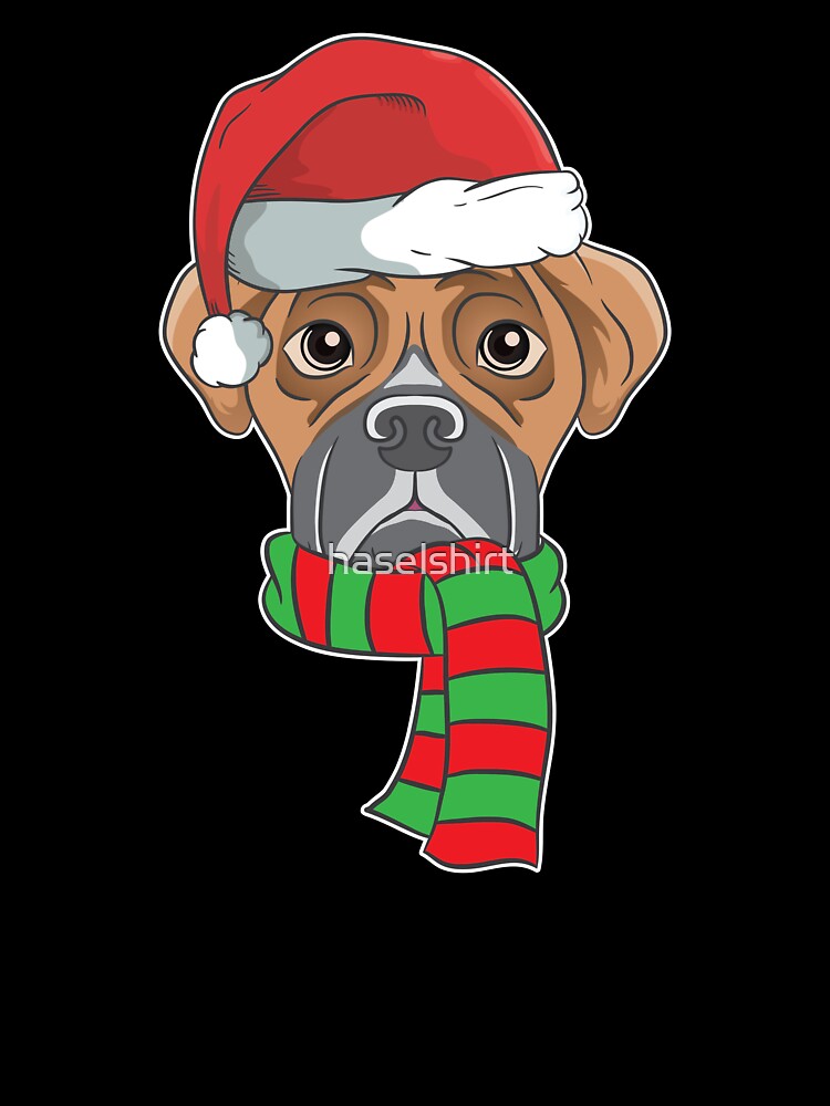 Funny Christmas Dog Xmas Santa Boxer Holiday Gift by haselshirt T-Shirts, Hoodie, Sweatshirt | BlankRebels.com (Image 3)