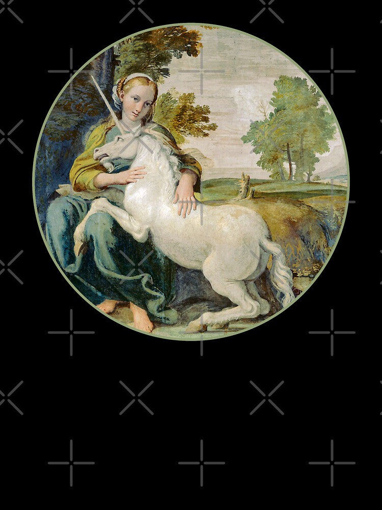 Medieval Girl with Pet Unicorn by Futurebeachbum T-Shirts, Hoodie, Sweatshirt | BlankRebels.com (Image 3)