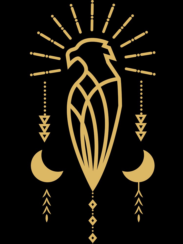 Celestial Guardian Eagle – Boho Tribal Spirit Design by Bojana Studio T-Shirts, Hoodie, Sweatshirt (Image 3)