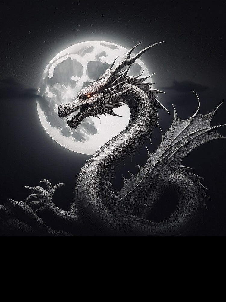 Chinese black and white dragon by BAR DEC T-Shirts, Hoodie, Sweatshirt | BlankRebels.com (Image 3)