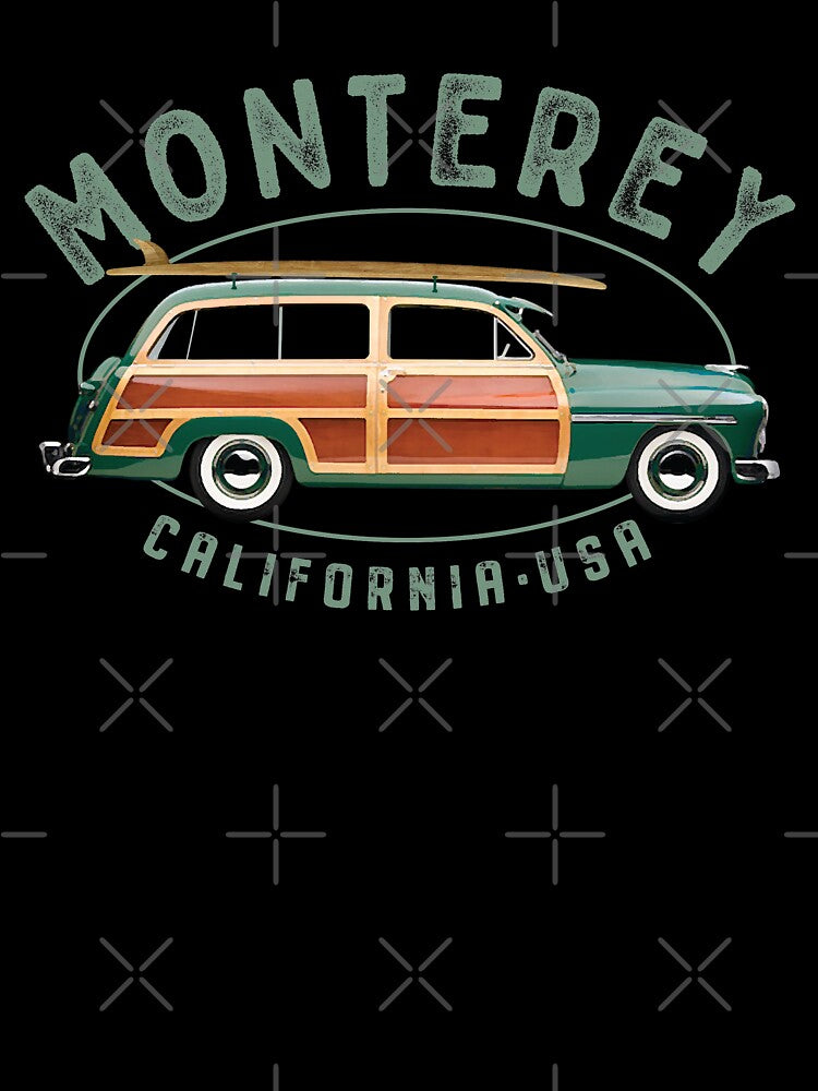 Monterey California Vintage Surfing Design by Futurebeachbum T-Shirts, Hoodie, Sweatshirt | BlankRebels.com (Image 3)
