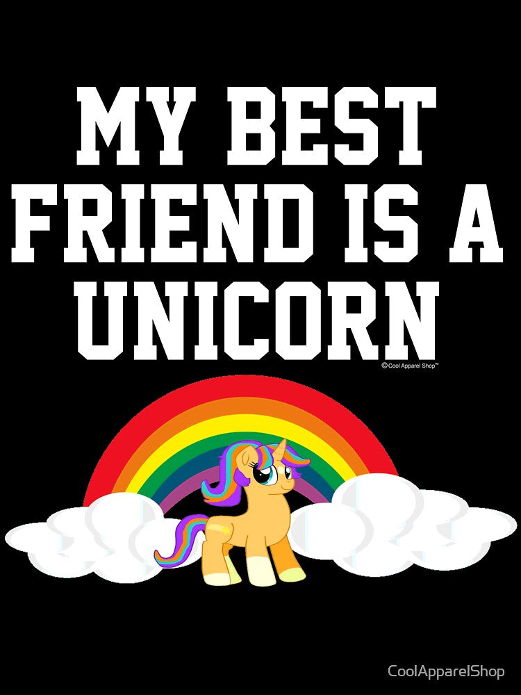 My Best Friend Is A Unicorn by CoolApparelShop T-Shirts, Hoodie, Sweatshirt | BlankRebels.com (Image 3)