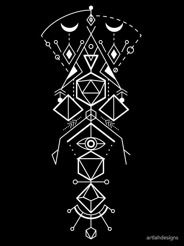 Cosmic Dice Geometry by artlahdesigns T-Shirts, Hoodie, Sweatshirt | BlankRebels.com (Image 3)