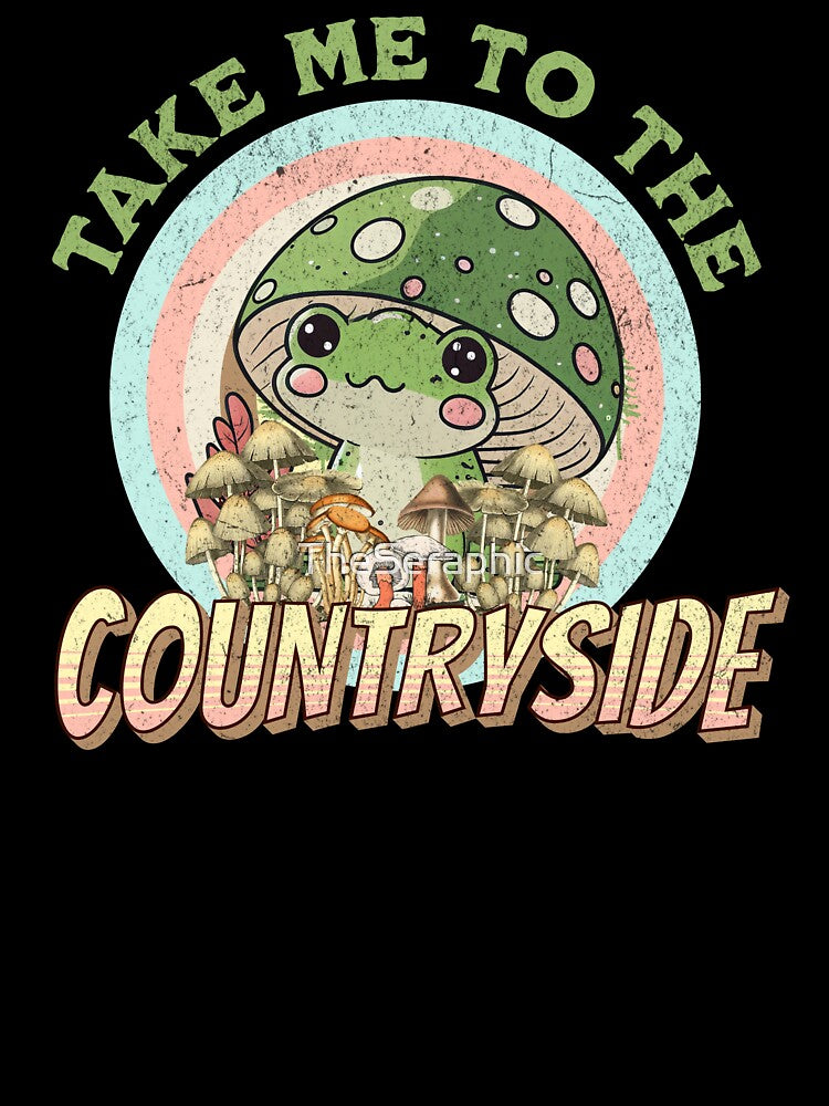 Cottagecore Frog Mushroom by TheSeraphic T-Shirts, Hoodie, Sweatshirt | BlankRebels.com (Image 3)