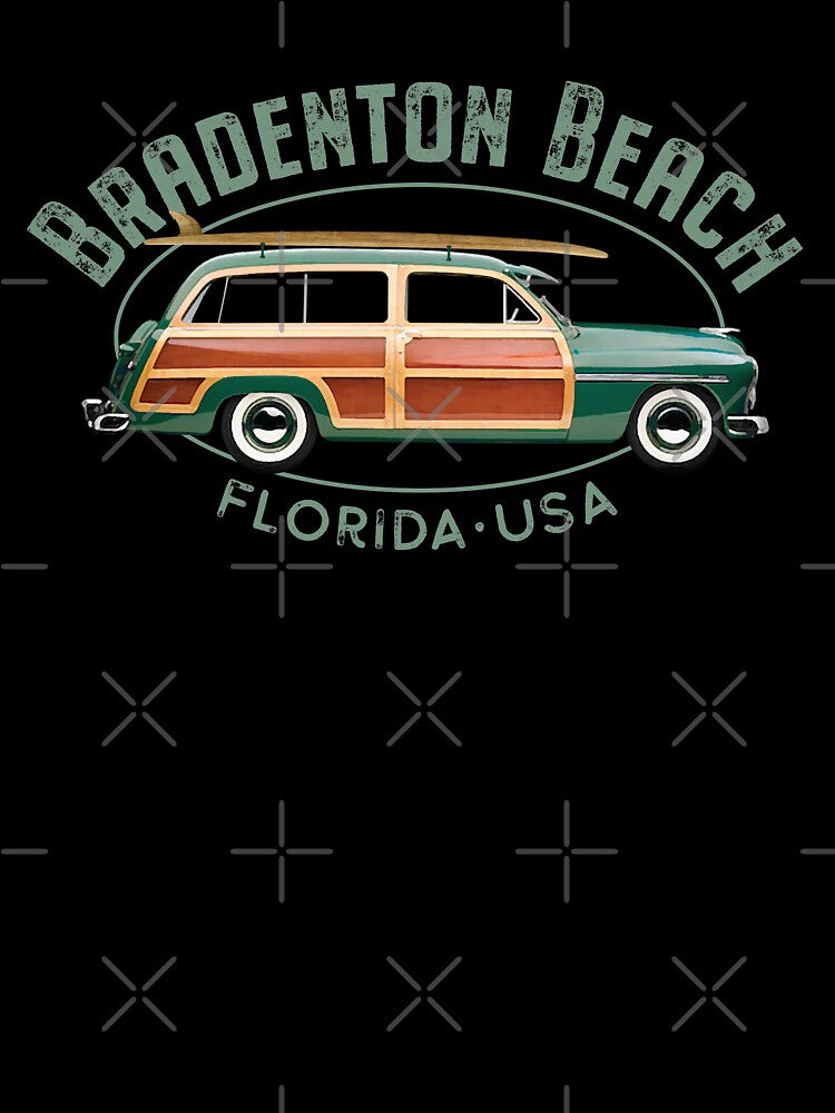 Bradenton Beach Florida Vintage Surfing Design by Futurebeachbum T-Shirts, Hoodie, Sweatshirt | BlankRebels.com (Image 3)