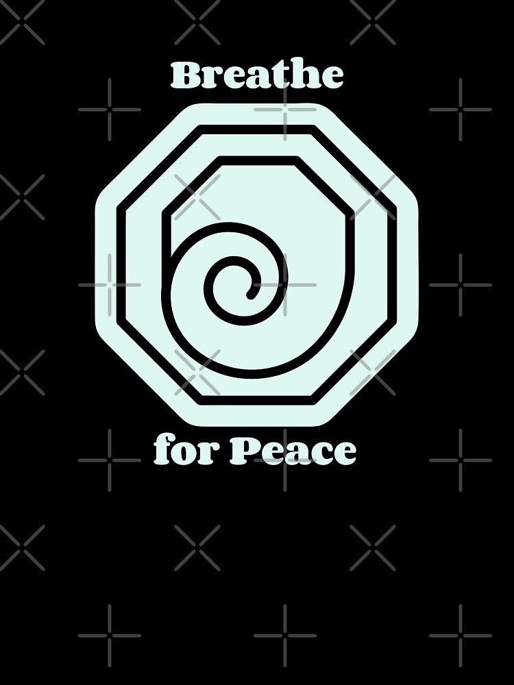 Breathe for Peace Yoga Hexagonal Spiral by B-Smith-Apparel