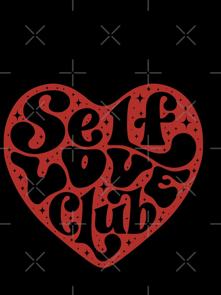 Self Love Club – Heart Shaped Typography Design by StylizerStudio T-Shirts, Hoodie, Sweatshirt | BlankRebels.com (Image 3)