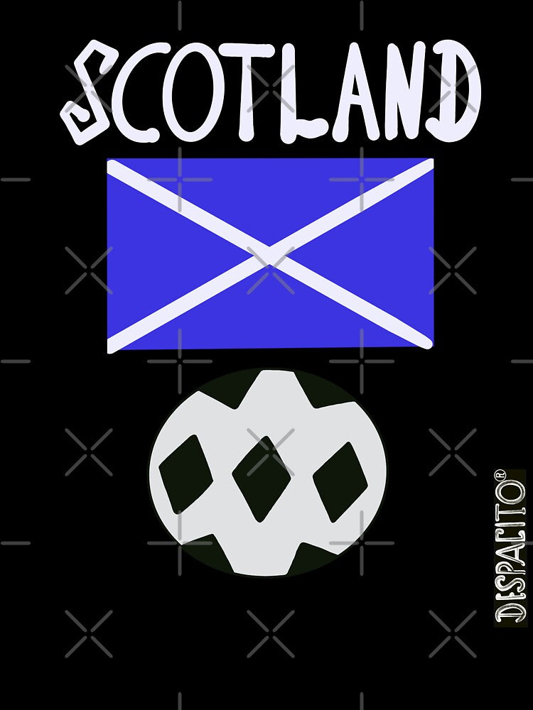Despacito® Scotland Flag Black White Ball Design Text by DespacitoBrand