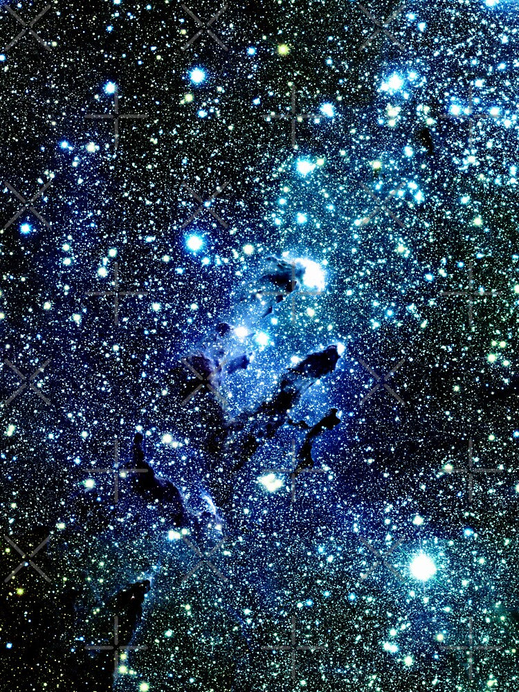 Galaxy The Eagle Nebula / Pillars of Creation Ocean Blue by 2sweetsDesign T-Shirts, Hoodie, Sweatshirt (Image 3)