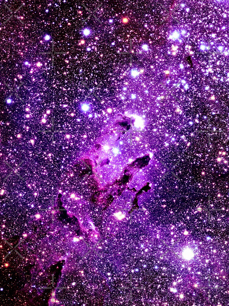 Galaxy The Eagle Nebula / Pillars of Creation Purple by 2sweetsDesign T-Shirts, Hoodie, Sweatshirt (Image 3)