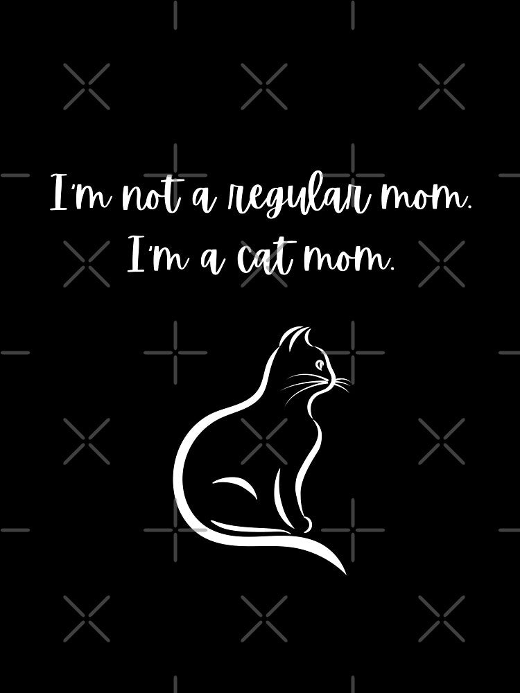 I'm Not A Regular Mom. I'm A Cat Mom. White. by Megurix T-Shirts, Hoodie, Sweatshirt | BlankRebels.com (Image 3)
