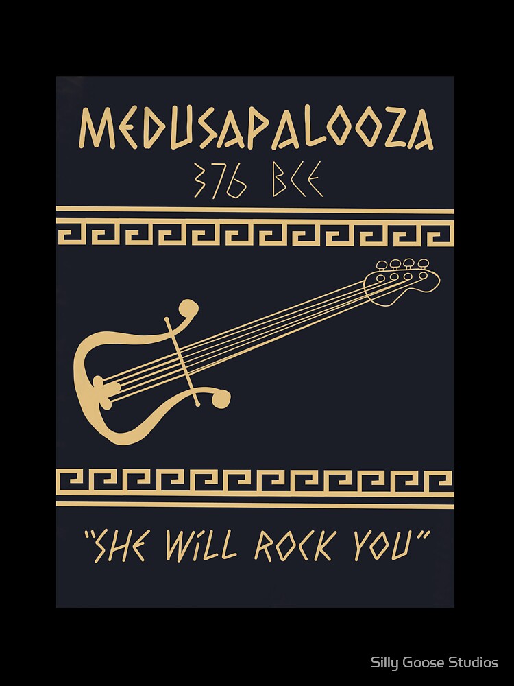 Medusa Palooza (Navy/Gold Colorway) by Silly Goose Studios