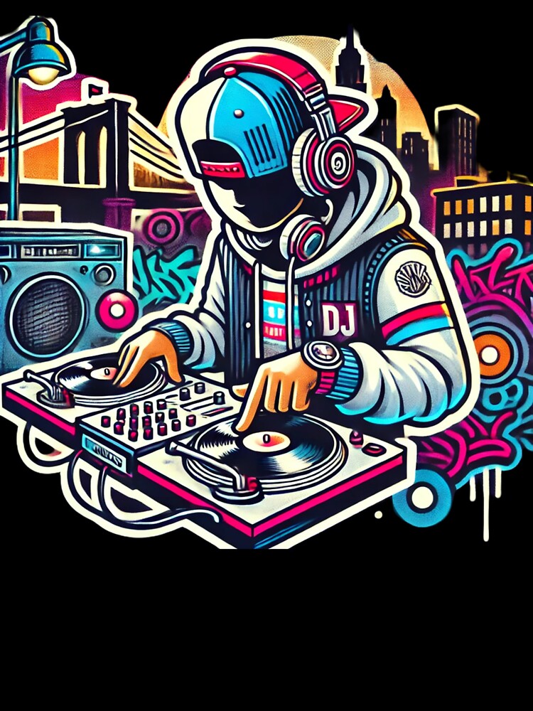 Hip Hop DJ in New York by Wiredart T-Shirts, Hoodie, Sweatshirt | BlankRebels.com (Image 3)