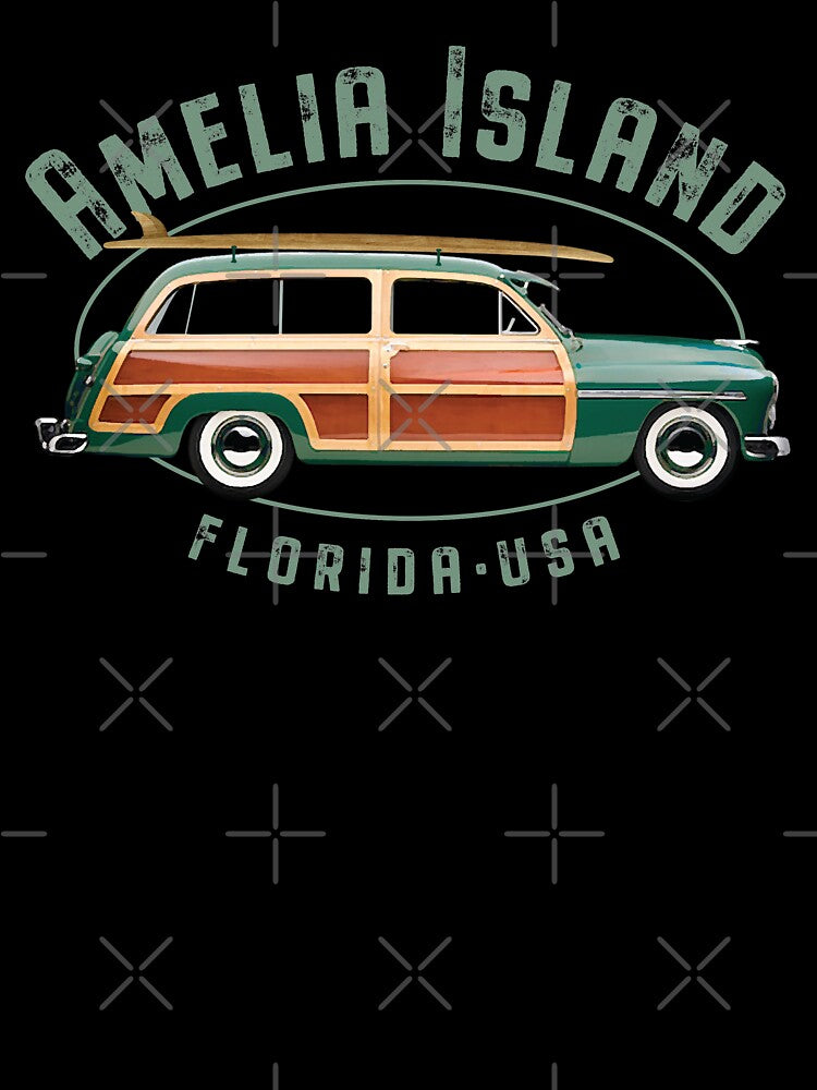 Amelia Island Florida Vintage Surfing Design by Futurebeachbum T-Shirts, Hoodie, Sweatshirt | BlankRebels.com (Image 3)
