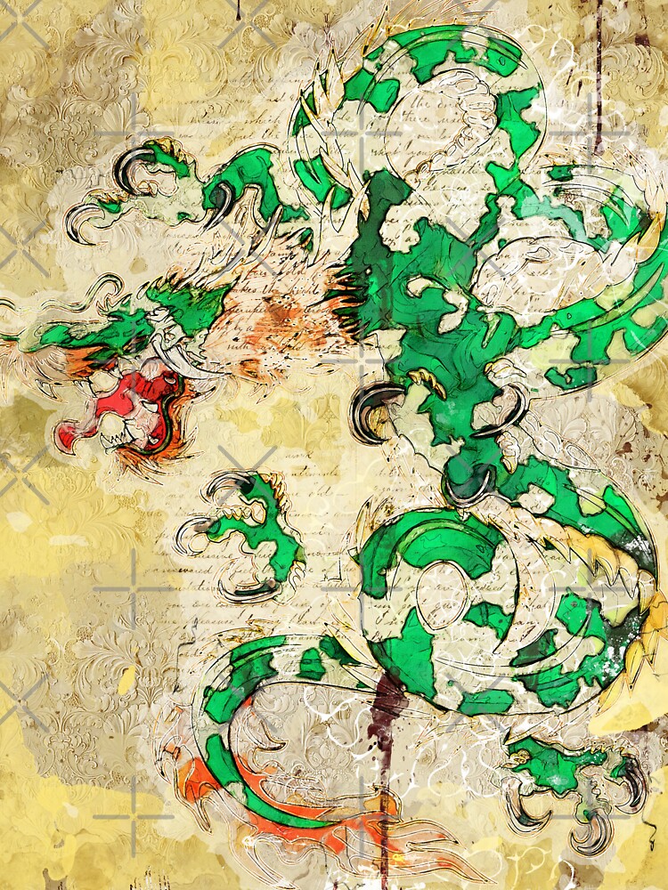 Abstract color print green dragon by artdragongift 15 T-Shirts, Hoodie, Sweatshirt | BlankRebels.com (Image 3)