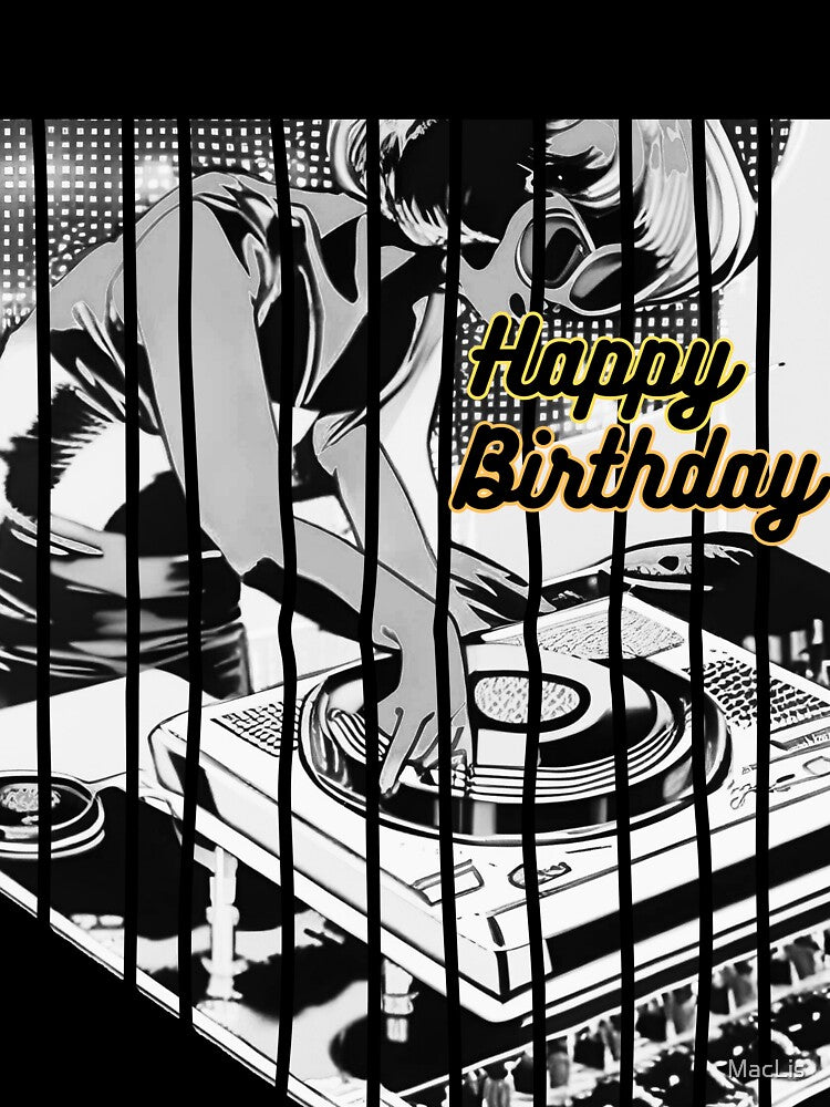 happy birthday in black and white by MacLis T-Shirts, Hoodie, Sweatshirt | BlankRebels.com (Image 3)