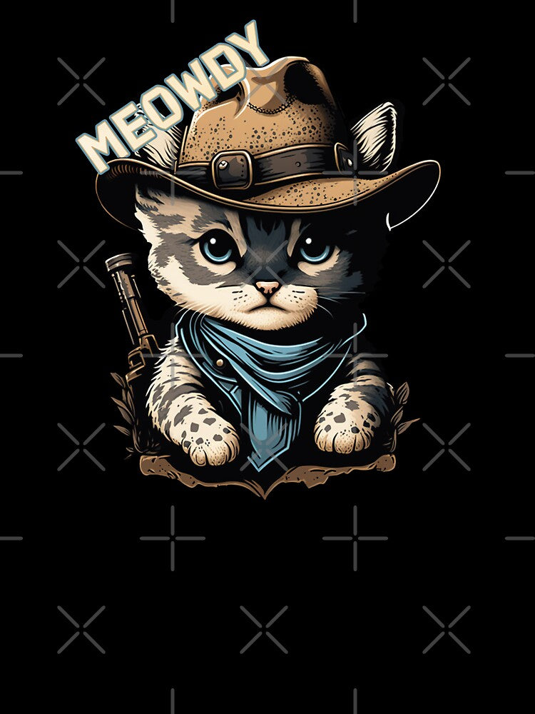 Meowdy Cowboy Cat - Cute Kitten by RailoImage T-Shirts, Hoodie, Sweatshirt | BlankRebels.com (Image 3)
