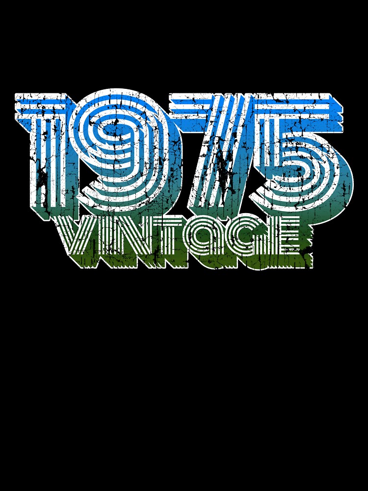 Vintage 70s 43th Birthday T Shirt Oldschool 1975 Mom Gift by roarr Hoodie, Sweatshirt | BlankRebels.com (Image 3)