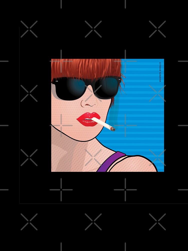 Beautiful Pop Art Girl Cindy by Frank Schuster